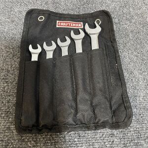Craftsman Metric Combination Wrench Set 5pc 11–17mm With Roll Up Pouch Tool